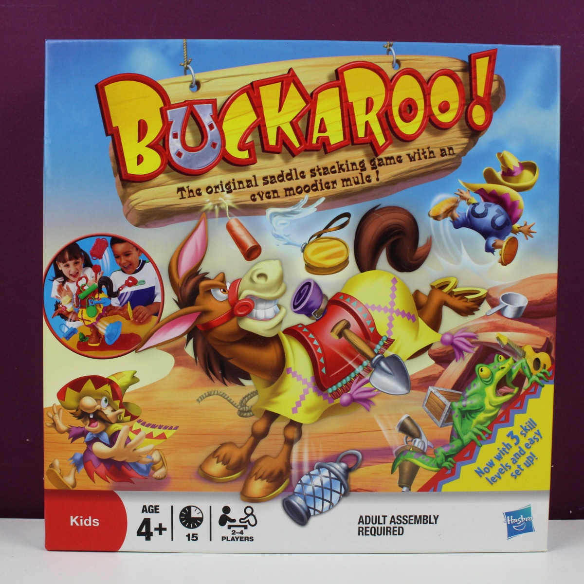 BUCKAROO THE SADDLE STACKING GAME WITH A MOODY MULE! 